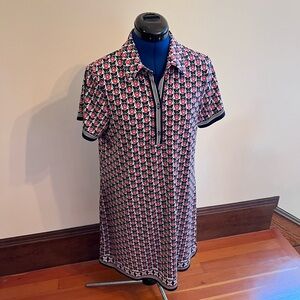 Max Studio Floral Print Short Sleeve Dress